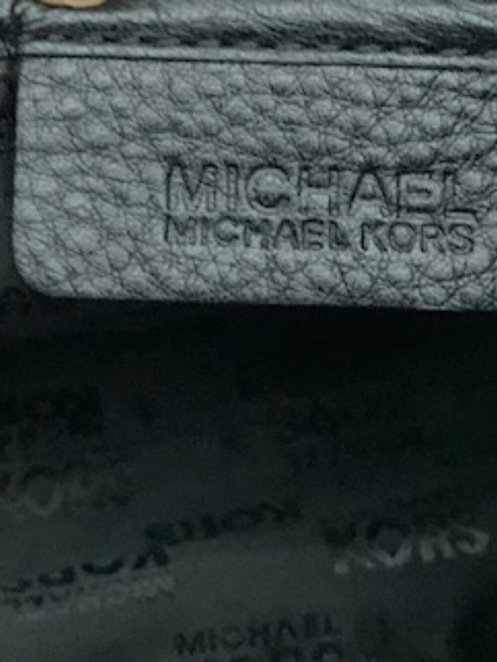 Michael Kors black pebbled leather boston bag Y2K - Picture 8 of 14